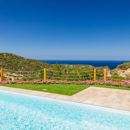빌라 Sardinia Family - Mariapia With Private Pool And Seaview 포르투 세르보