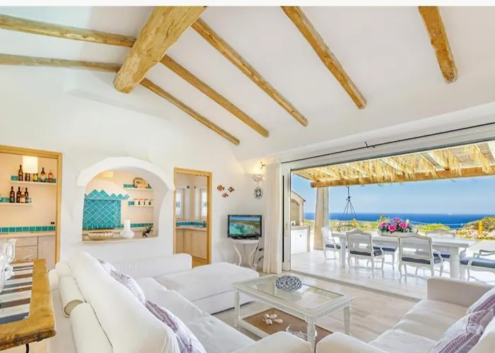 Sardinia Family - Mariapia With Private Pool And Seaview Willa Porto Cervo